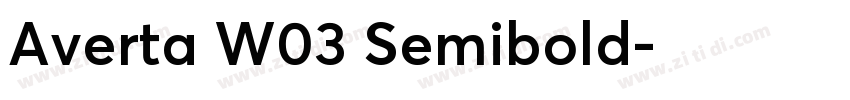 Averta W03 Semibold字体转换 Averta W03 Semibold字体转换